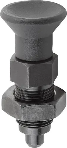 Produktfoto 1 von ARRETIERBOLZEN PREMIUM MIT ZYL. ARRETIERSTIFT GR.1 D1=M10X1, D=5, FORM:B OHNE RASTNUT MIT KONTERMUTTER,