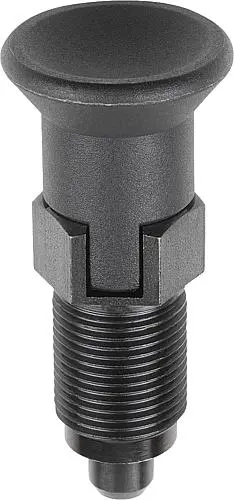 Produktfoto 1 von ARRETIERBOLZEN PREMIUM MIT ZYL. ARRETIERSTIFT GR.2 D1=M12X1,5, D=6, FORM:C MIT RASTNUT OHNE KONTERMUTTER,