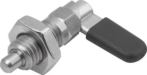 Produktfoto 1 von SPERRRIEGEL MIT SECHSKANT, D=12, M20X1,5, SW1=20, FORM:D, MIT KAPPE, MIT MUTTER, EDELSTAHL BLANK,