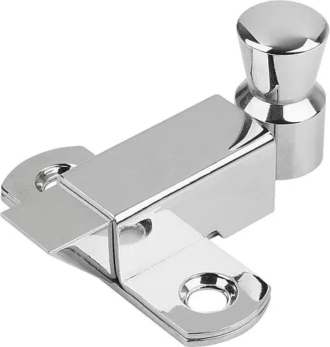 Produktfoto 1 von RIEGEL MIT RÜCKSTELLFEDER FORM:A RIEGEL NACH OBEN L=73, B=70, MESSING