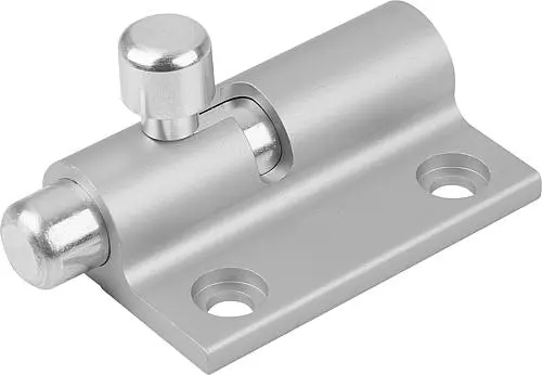 Produktfoto 1 von RIEGEL MIT RÜCKSTELLFEDER FORM:A LINKS L=60, B=36,5, ALUMINIUM FARBLOS FARBLOS