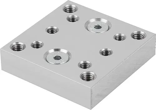 Produktfoto 1 von ADAPTERBLOCK FÜR ADAPTERPLATTE 50X50X12 ALUMINIUM, ELOXIERT