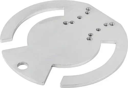 Produktfoto 1 von ADAPTERPLATTE RUND, FORM:B OFFEN, D=145, S=5, STAHL VERZINKT