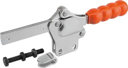 Produktfoto 1 von SCHNELLSPANNER STANDARD, FUß SENKRECHT, HORIZONTAL, VOLLER HALTEARM, STAHL VERZINKT UND PASSIVIERT,