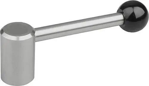 SPANNHEBEL GR.1 M08, A=88,1, FORM:0° EDELSTAHL, KOMP:KUNSTSTOFF