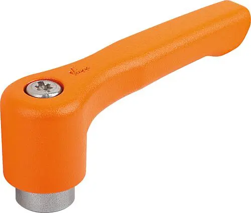 Produktfoto 1 von KLEMMHEBEL FLACH GR.2 M06, ZINK ORANGE RAL2004 STRUKTURMATT, KOMP:EDELSTAHL BLANK