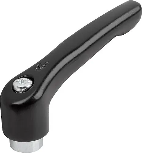Produktfoto 1 von KLEMMHEBEL GR.0 M04, ZINK SCHWARZ RAL9005 SEIDENMATT, KOMP:STAHL BLAU-PASSIVIERT