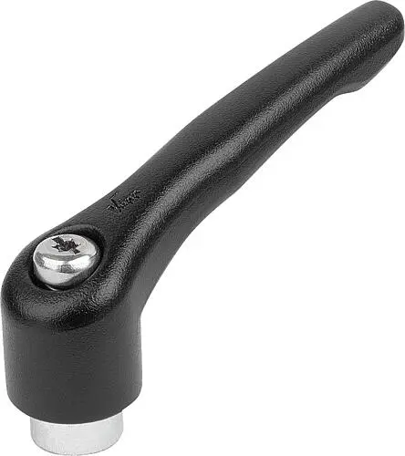 Produktfoto 1 von KLEMMHEBEL GR.2 M08, ZINK SCHWARZ RAL9005 STRUKTURMATT, KOMP:STAHL BLAU-PASSIVIERT