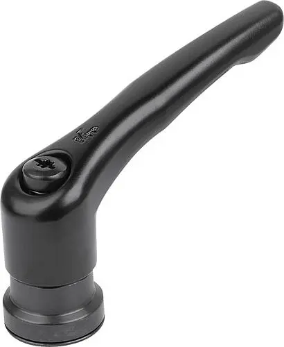 Produktfoto 1 von KLEMMHEBEL MIT SPANNKRAFTVERSTÄRKER GR.3 M10, ZINK SCHWARZ RAL9005 SEIDENMATT, KOMP:STAHL BRÜNIERT