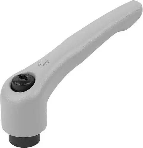 Produktfoto 1 von KLEMMHEBEL GR.0 M05, ZINK GRAU RAL7040 STRUKTURMATT, KOMP:STAHL BRÜNIERT