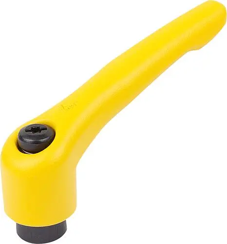 Produktfoto 1 von KLEMMHEBEL GR.5 M16, ZINK GELB RAL1021 STRUKTURMATT, KOMP:STAHL BRÜNIERT