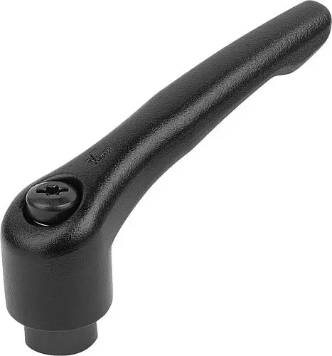 Produktfoto 1 von KLEMMHEBEL GR.1 M04, ZINK SCHWARZ RAL9005 STRUKTURMATT, KOMP:STAHL BRÜNIERT