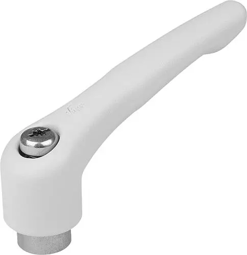 Produktfoto 1 von KLEMMHEBEL GR.5 M12, ZINK GRAU RAL7035 STRUKTURMATT, KOMP:EDELSTAHL BLANK