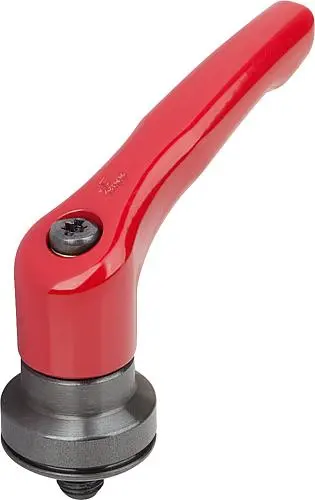 Produktfoto 1 von KLEMMHEBEL MIT SPANNKRAFTVERSTÄRKER GR.2 M08X20, ZINK ROT RAL3003 KUNSTSTOFFBESCHICHTET, KOMP:STAHL