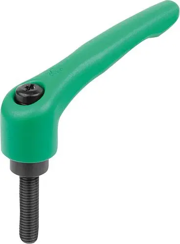Produktfoto 1 von KLEMMHEBEL GR.0 M04X40, ZINK GRÜN RAL6032 STRUKTURMATT, KOMP:STAHL BRÜNIERT