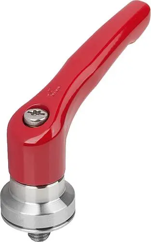 Produktfoto 1 von KLEMMHEBEL MIT SPANNKRAFTVERSTÄRKER GR.2 M08X40, ZINK ROT RAL3003 KUNSTSTOFFBESCHICHTET, KOMP:EDELSTAHL