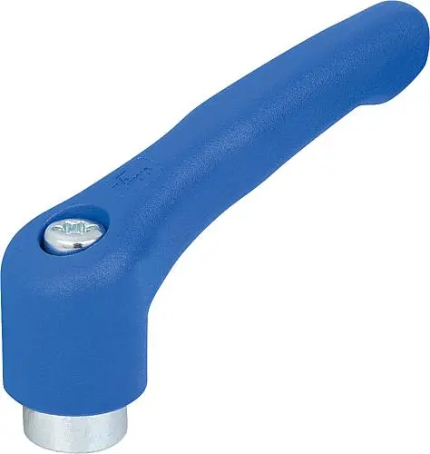 Produktfoto 1 von KLEMMHEBEL GR.2, M06, HOCHLEISTUNGSTHERMOPLAST BLAU RAL5017, KOMP:STAHL BLAU-PASSIVIERT