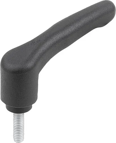 Produktfoto 1 von KLEMMHEBEL ECO GR.3 M08X30, KUNSTSTOFF SCHWARZGRAU RAL7021, KOMP:STAHL