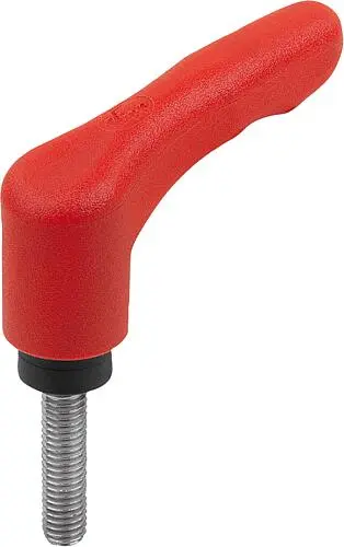 Produktfoto 1 von KLEMMHEBEL ECO GR.2 M05X10, KUNSTSTOFF ROT RAL3020, KOMP:EDELSTAHL