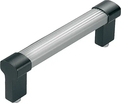 Produktfoto 1 von ROHRGRIFF, FORM:B, A=200, L=230, D=M08 ALUMINIUM, SCHWARZ ELOXIERT, KOMP:EDELSTAHL
