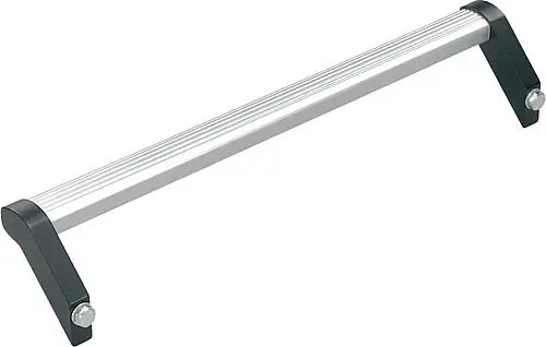 ROHRGRIFF, FORM:C, A=400, L=416, D=M08 ALUMINIUM, NATUR ELOXIERT, KOMP:EDELSTAHL