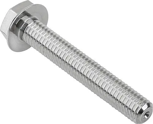 SECHSKANTSCHRAUBE NIEDRIGER KOPF, GEWINDE DURCHGÄNGIG M08X20, SW=13, EDELSTAHL A4 1.4404 POLIERT