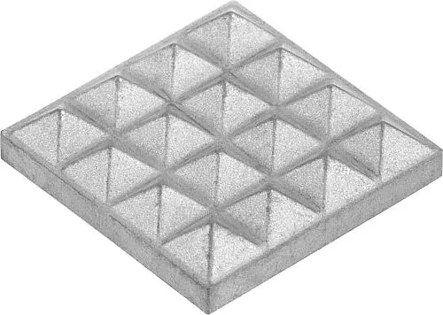 Produktfoto 1 von AUFLAGEPLATTE VIERECKIG A=9,5 -0,13 B=9,5 -0,13 HARTMETALL, GERIFFELT