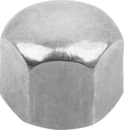 Produktfoto 1 von HUTMUTTER DIN917 NIEDRIGE FORM, M04, SW=7, STAHL 6 BLANK