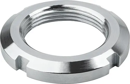 NUTMUTTER DIN70852 M40X1,5, D2=56, H=8, STAHL 1.0503 BLANK