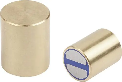 Produktfoto 1 von MAGNET STABGREIFER, RUND, D=32, FORM:A, NDFEB, KOMP:MESSING