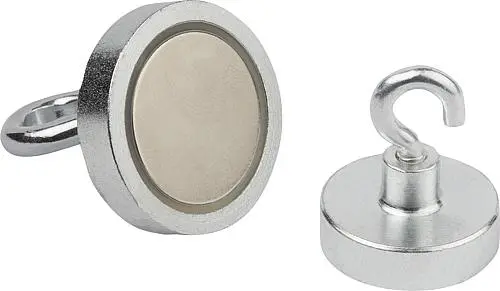 Produktfoto 1 von MAGNET FLACHGREIFER NDFEB, RUND, KOMP:STAHL, D=32