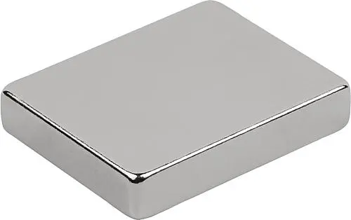 Produktfoto 1 von ROHMAGNET BLOCKMAGNET 7,5 ±0,1X6 ±0,1X2 ±0,1, NDFEB, VERNICKELT