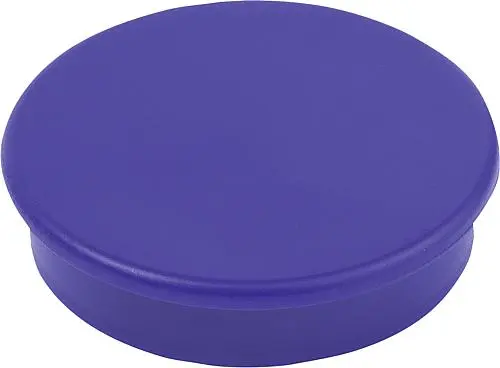 Produktfoto 1 von MAGNET HAFTMAGNET H=7 HARTFERRIT, RUND, KOMP:KUNSTSTOFF, BLAU, D=20
