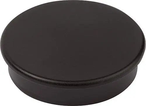 MAGNET HAFTMAGNET H=8 HARTFERRIT, RUND, KOMP:KUNSTSTOFF, SCHWARZ, D=30
