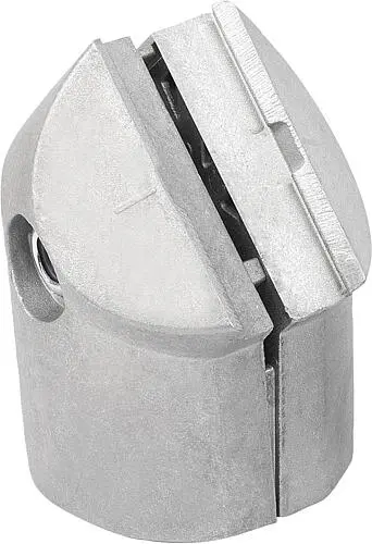 Produktfoto 1 von WINKELVERBINDER Ø30 MIT VERDREHSICHERUNG, TYP I, P=Ø30 ALUMINIUM