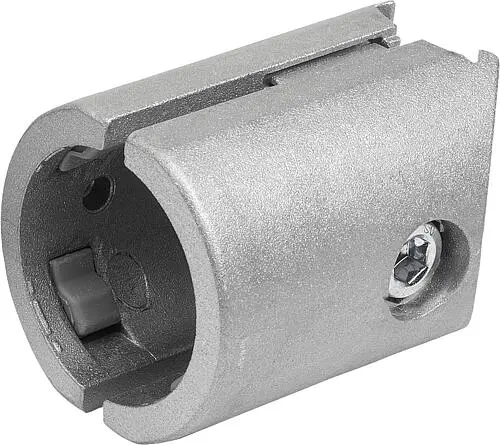 Produktfoto 1 von T-VERBINDER Ø30 MIT VERDREHSICHERUNG, TYP I, P=Ø30 ALUMINIUM