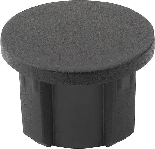 Produktfoto 1 von ABDECKKAPPE, TYP I, P=Ø30, FORM:A KUNSTSTOFF, SCHWARZ