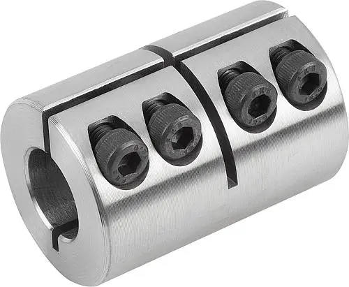 Produktfoto 1 von STARRE KUPPLUNG GESCHLITZT L=45 STAHL, D4=29, D1=10