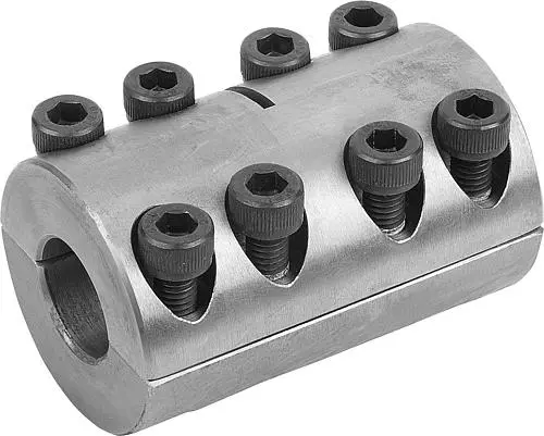 STARRE KUPPLUNG GETEILT L=35 STAHL, D4=24, D1=8