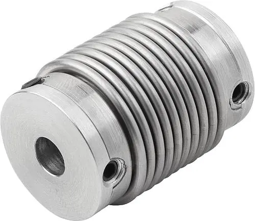 METALLBALGKUPPLUNG KLEMMUNG MIT GEWINDESTIFT GR.45, D1=10, D2=14, L=40, ALUMINIUM, KOMP:EDELSTAHL, D4=32