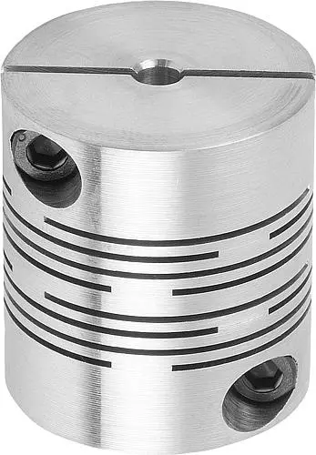 FEDERSTEGKUPPLUNG MIT ABNEHMB. KLEMMNABEN, GR.60 L=80, D1=20, D2=20 ALUMINIUM