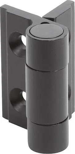 Produktfoto 1 von FEDERSCHARNIER FEDER ÖFFNEND A=35, B=30, ALUMINIUM SCHWARZ ELOXIERT