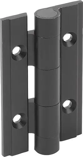 Produktfoto 1 von FEDERSCHARNIER FEDER ÖFFNEND A=35, B=60, ALUMINIUM SCHWARZ ELOXIERT