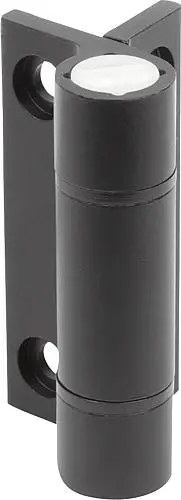 FEDERSCHARNIER FEDER ÖFFNEND A=55, B=67, ALUMINIUM SCHWARZ SCHWARZ