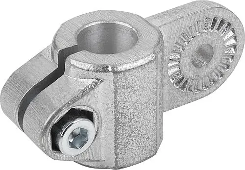 Produktfoto 1 von ROHRVERBINDER GELENKSTÜCK MIT INNENVERZAHNUNG FÜR RUNDROHRE A=18,1, ALUMINIUM, KOMP:STAHL VERZINKT