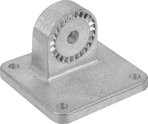 Produktfoto 1 von ROHRVERBINDER MIT FUß H=75 G=75 ALUMINIUM, KOMP:STAHL