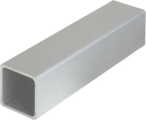 Produktfoto 1 von VIERKANTROHR L=2000, A=25, ALUMINIUM SILBER ELOXIERT