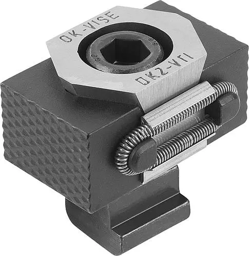 Produktfoto 1 von KEILSPANNER MIT BEARBEITUNGSZUGABE, B=41 FÜR T-NUT G=14, WERKZEUGSTAHL GEHÄRTET, KOMP:WERKZEUGSTAHL GEHÄRTET