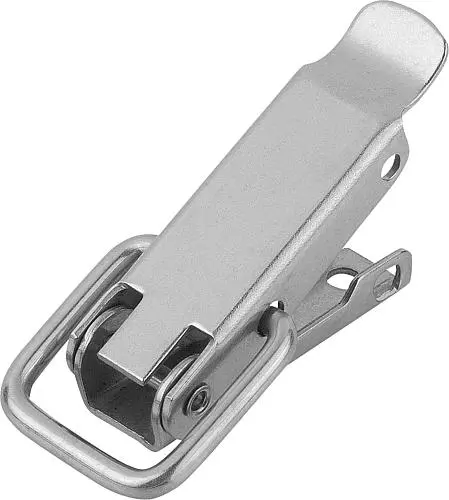 Produktfoto 1 von SPANNVERSCHLUSS MIT SPANNBÜGEL, ANSCHRAUBBOHRUNG VERDECKT, FORM:A, EDELSTAHL 1.4301 BLANK, F1=1000