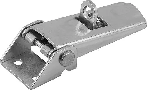 Produktfoto 1 von SPANNVERSCHLUSS MIT SPANNHAKEN EINSTELLBAR, ANSCHRAUBBOHRUNG SICHTBAR, FORM:C MIT SCHLOSSÖSE, STAHL VERZINKT